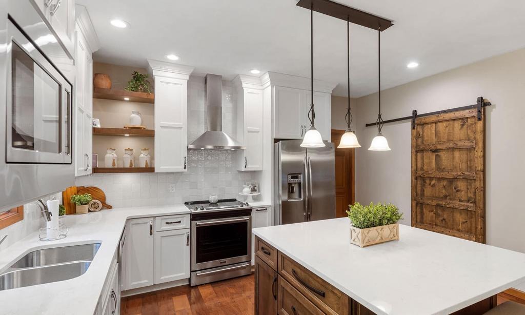 modern white kitchen